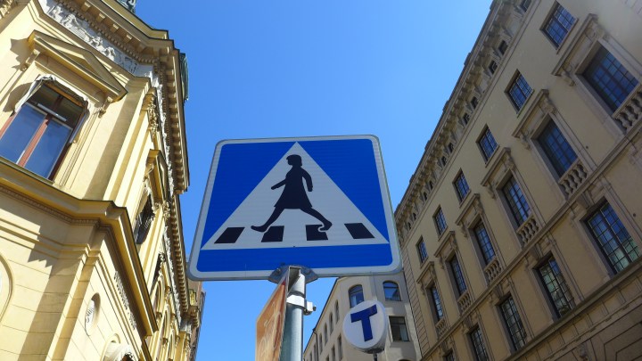 Stockholm street crossing